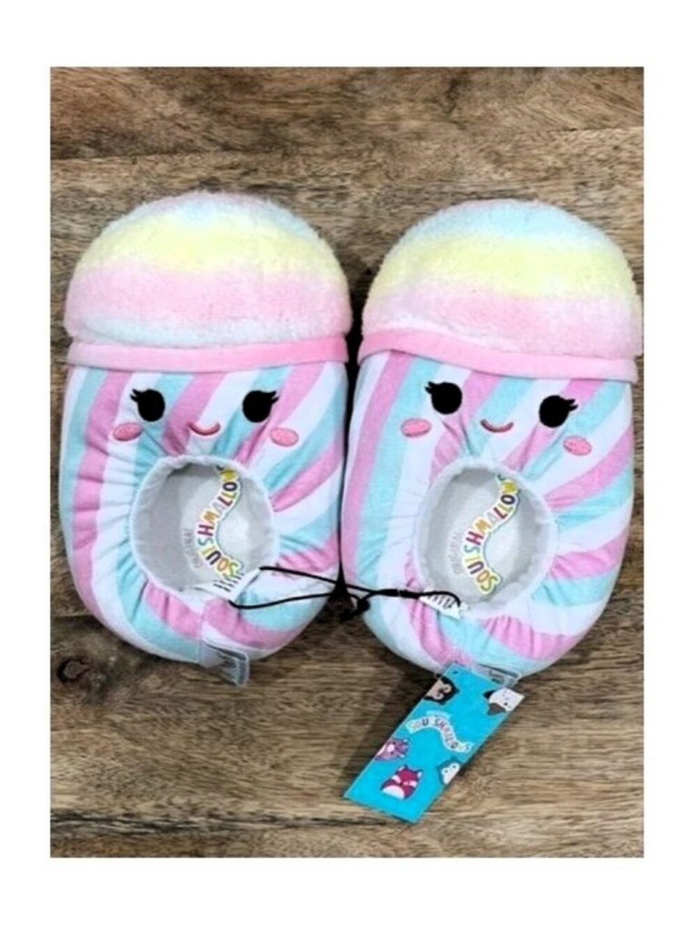 5/$20 NEW 13-1 Girls Bevin the Snow Cone Squishmallows Slippers